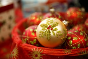 store your christmas decorations in overhead storage