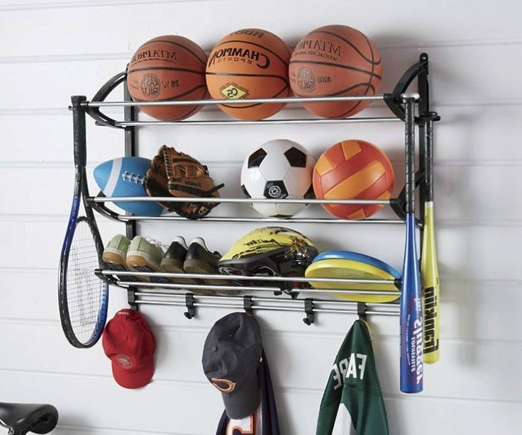 Hang up sports equipment